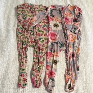 Posh Peanut Floral Baby Onesie